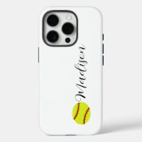 Cute Softball Personalised Name