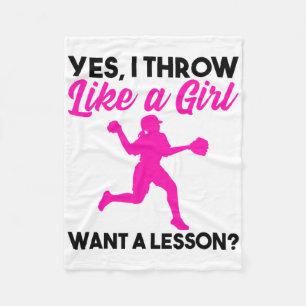 Cute Softll Gift For Teen Girls Funny Softll Pitch Fleece Blanket