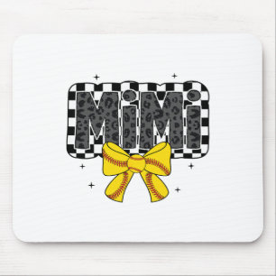 Cute Softll Mimi Llpark Coquette Bow Grandma Mothe Mouse Pad
