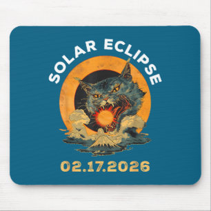 Cute Solar Eclipse 02 17 26 Mouse Pad