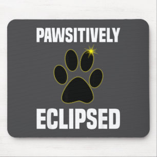 Cute Solar Eclipse Dog Lover Total Mouse Pad