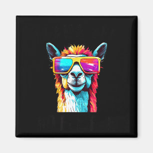 Cute Solar Eclipse Llama April 8 Magnet