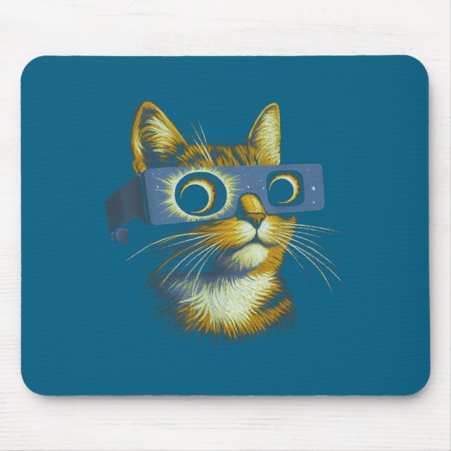 Cute Solar Eclipse Total Solar Eclipse Mouse Pad (Front)