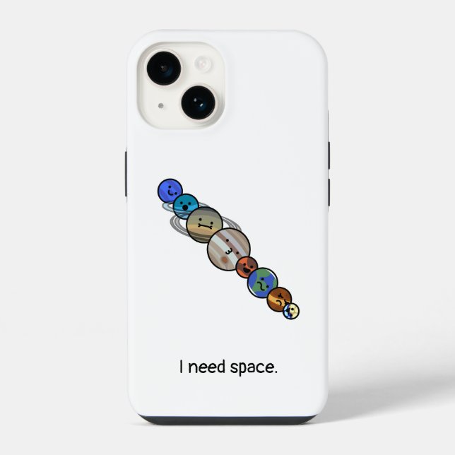 Cute Solar System iPhone Case (Back)
