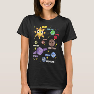 Cute Solar System  Kids Toddlers Astronomy T-Shirt