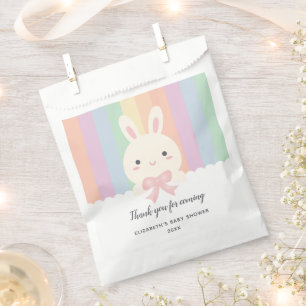 Cute Some Bunny is On The Way Girl Baby Shower Favour Bag