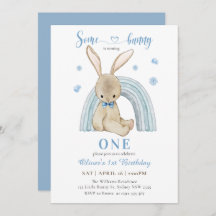Cute Some Bunny Is Turning One Boy First Birthday