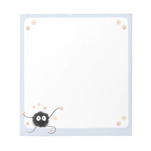 Cute Soot Creature Notepad