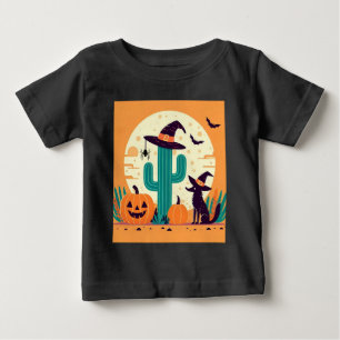 Cute, southwestern Halloween desert/cactus Baby T-Shirt