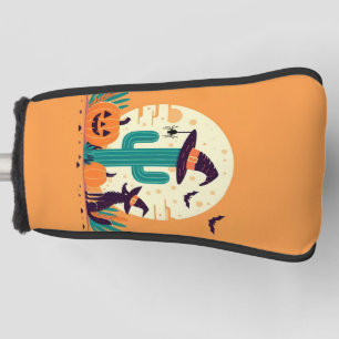 Cute, southwestern Halloween desert/cactus Golf Head Cover
