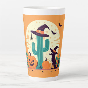 Cute, southwestern Halloween desert/cactus Latte Mug