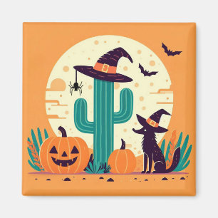Cute, southwestern Halloween desert/cactus Magnet