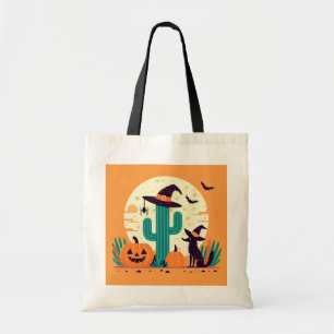 Cute, southwestern Halloween desert/cactus Tote Bag