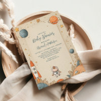 Cute Space Adventure Baby Shower