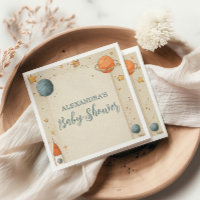 Cute Space Adventure Baby Shower