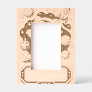 Cute Space and Planets Nursery Photo Frame