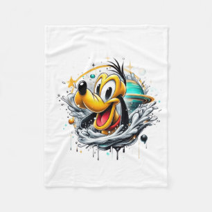 Cute Space Dog Sherpa Blanket