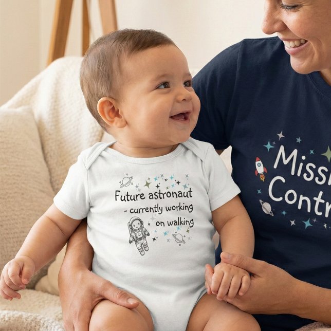 Cute Space Explorer - Adorable Future Astronaut Baby Bodysuit (Creator Uploaded)