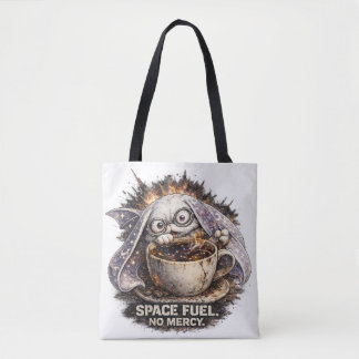 Cute Space Fuel Bunny Coffee Halloween Magic Tote Bag