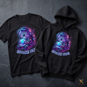 Cute Space Koala Astronaut Glowing Galaxy Hoodie