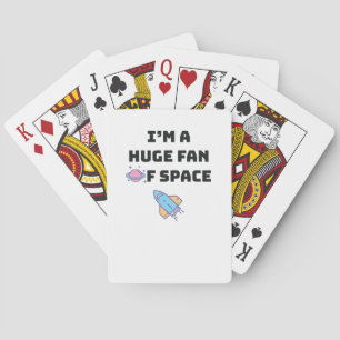 Cute Space Lover Kids Teens Love Space Gift Playing Cards