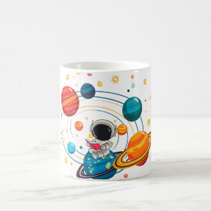 Cute Space Mug Kawaii Planet Coffee Mug