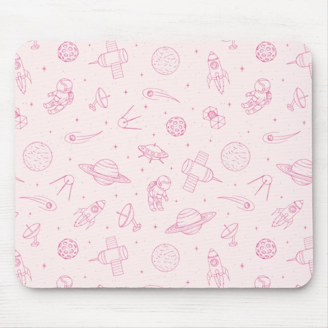 Cute Space Pattern Mouse Pad (Front)