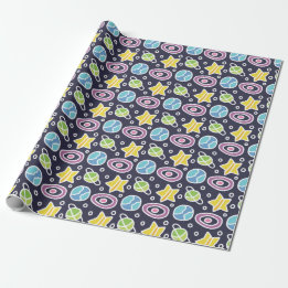 Cute Space Pattern Wrapping Paper