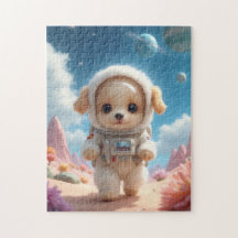 Cute Space Puppy Puzzle