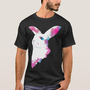 Cute Space Rainbow Gaussian Blur Rabbit Galactic B T-Shirt