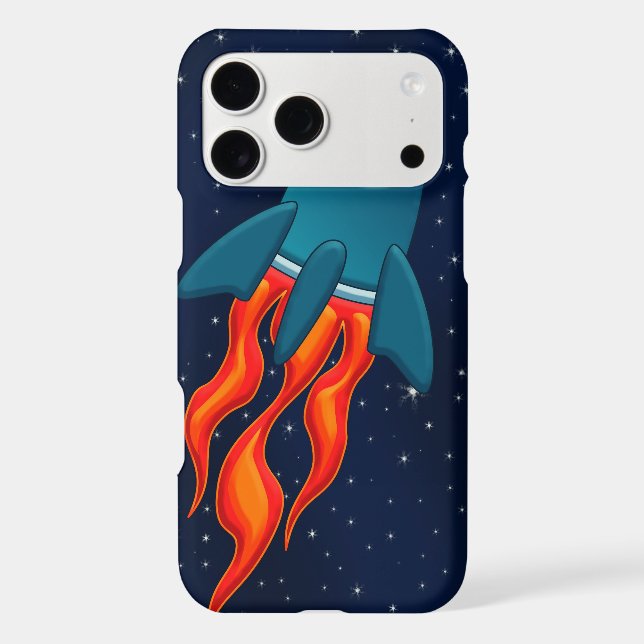 Cute Space Rocket and Outer Space Design (Back)