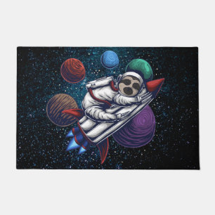 Cute Space Sloth Doormat