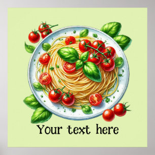 Cute spaghetti house pasta  poster