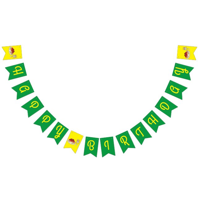 Cute Spaghetti Kids Birthday Party Kawaii Bunting (All)