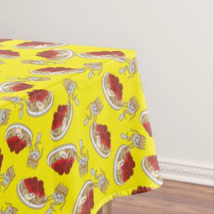 Cute Spaghetti Kids Birthday Party Kawaii Tablecloth