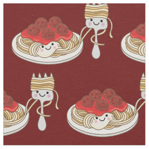 Cute Spaghetti Kids Kawaii Cartoon Noodles Pasta Fabric