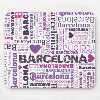 Cute spain barcelona souvernir mousepad