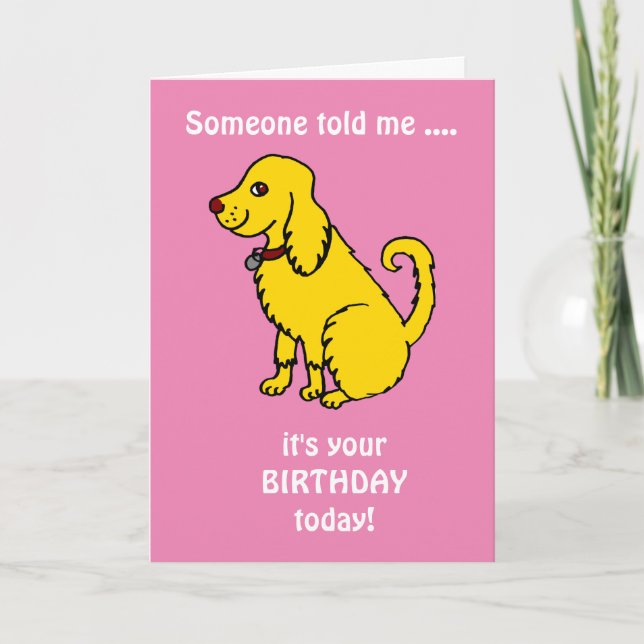 Cute Spaniel Birthday Card (Front)