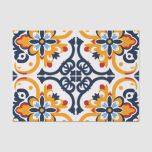 Cute Spanish tile pattern decoupage  Tissue Paper