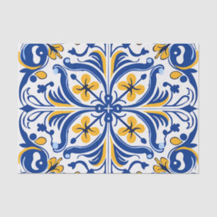 Cute Spanish tile pattern decoupage  Tissue Paper