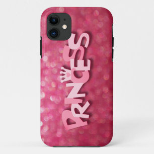 Cute Sparkly Pink Princess Bokeh iPhone 11 Case