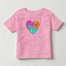 Cute sparkly rainbow glitter beart