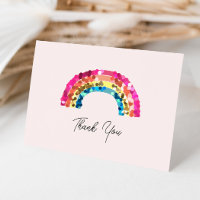 Cute Sparkly Sequin Rainbow Birthday Party