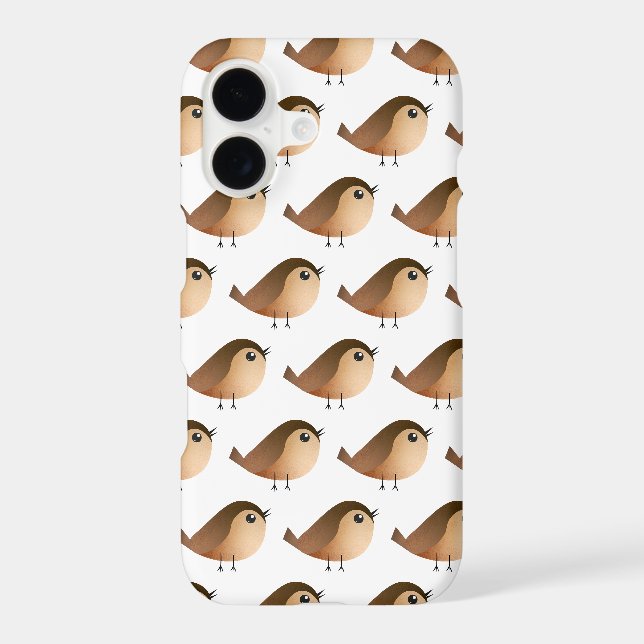 Cute Sparrow Bird Cartoon (Back)