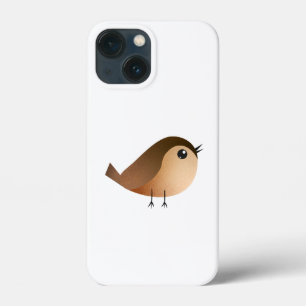 Cute Sparrow Bird Cartoon iPhone 13 Mini Case