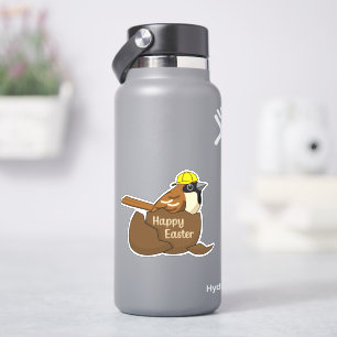 Cute Sparrow Chocolate Egg Happy Easter