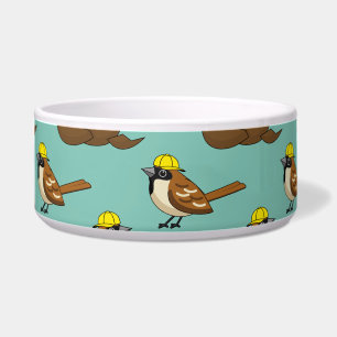 Cute Sparrow Chocolate Egg Happy Easter Pattern