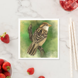 Cute Sparrow Napkins