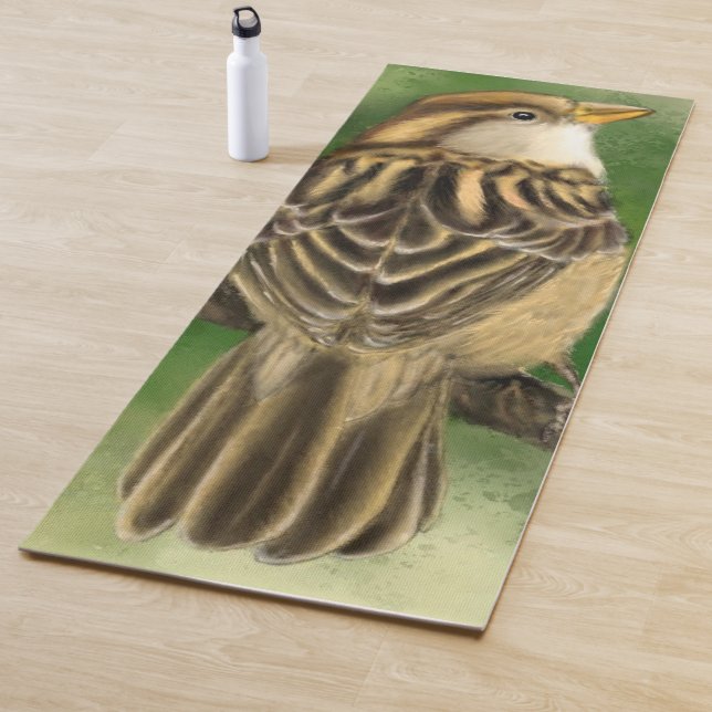 Cute Sparrow Yoga Mat (In Situ)