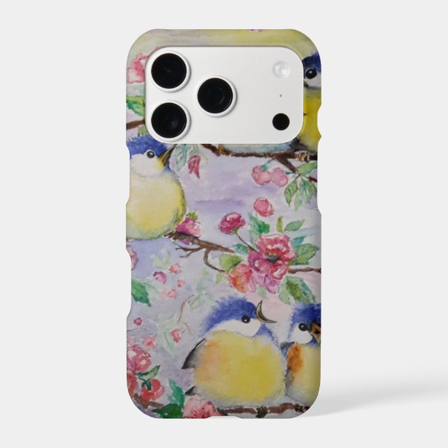 Cute Sparrows iPhone Case (Back)